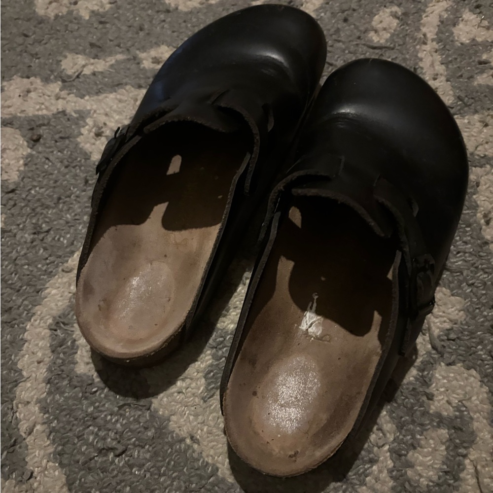Kids Black Slip-On Shoes
